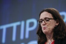 EU Trade Commissioner Cecilia Malmstrom media conference on TTIP